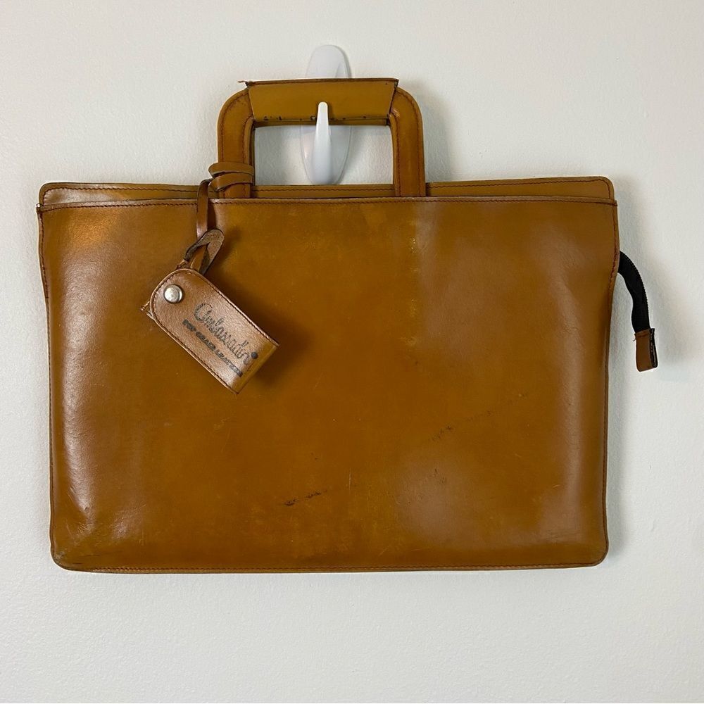 Ambassador Men’s‎ Unisex Vintage Briefcase Chestnut CorpCore Business Organizer